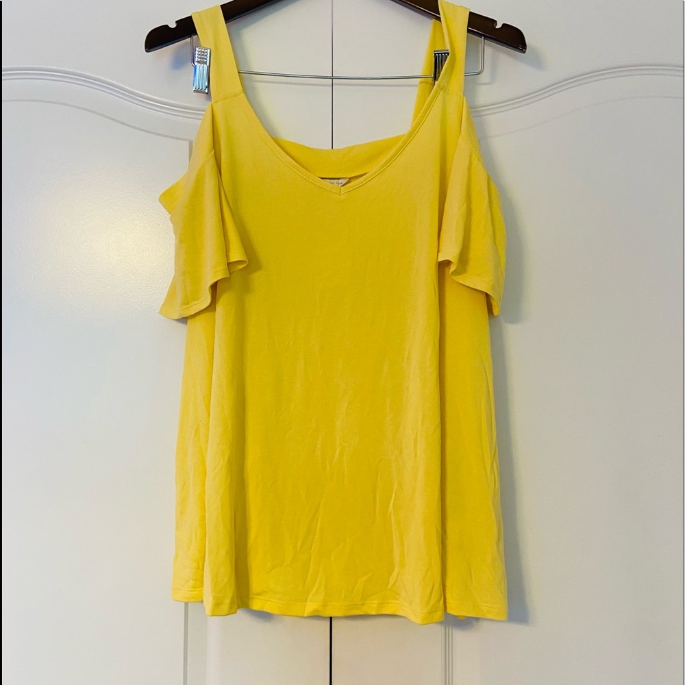 Yellow Off-The-Shoulder Top